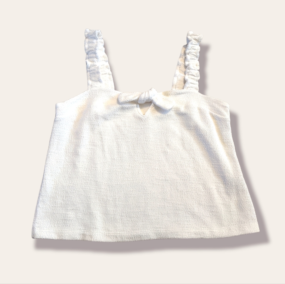 Madewell white tank top L